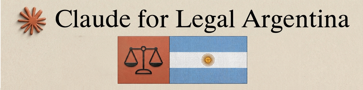 Claude For Legal Argentina - configuración normativa argentina para IA